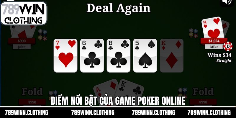 Ưu điểm vượt trội khi trải nghiệm poker online 789Win